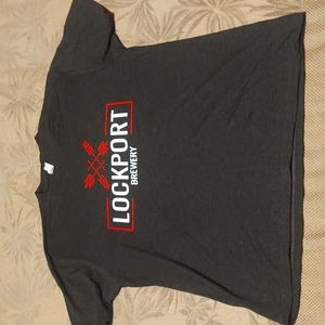 Next Level American Gray  Lockport Brewery T Shirt Size M